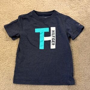 Tommy Hilfiger 4T T-Shirt in Navy with Aqua and White